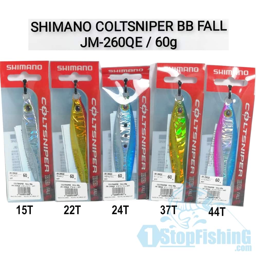 JIG SHIMANO COLTSNIPER BB FALL 60g JM 260QE 1StopFishing