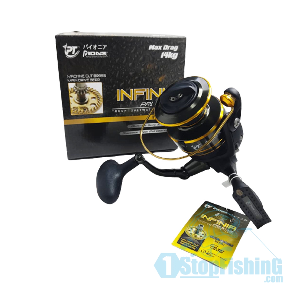 Reel Pioneer Infinia Saltwater Spinning Stopfishing