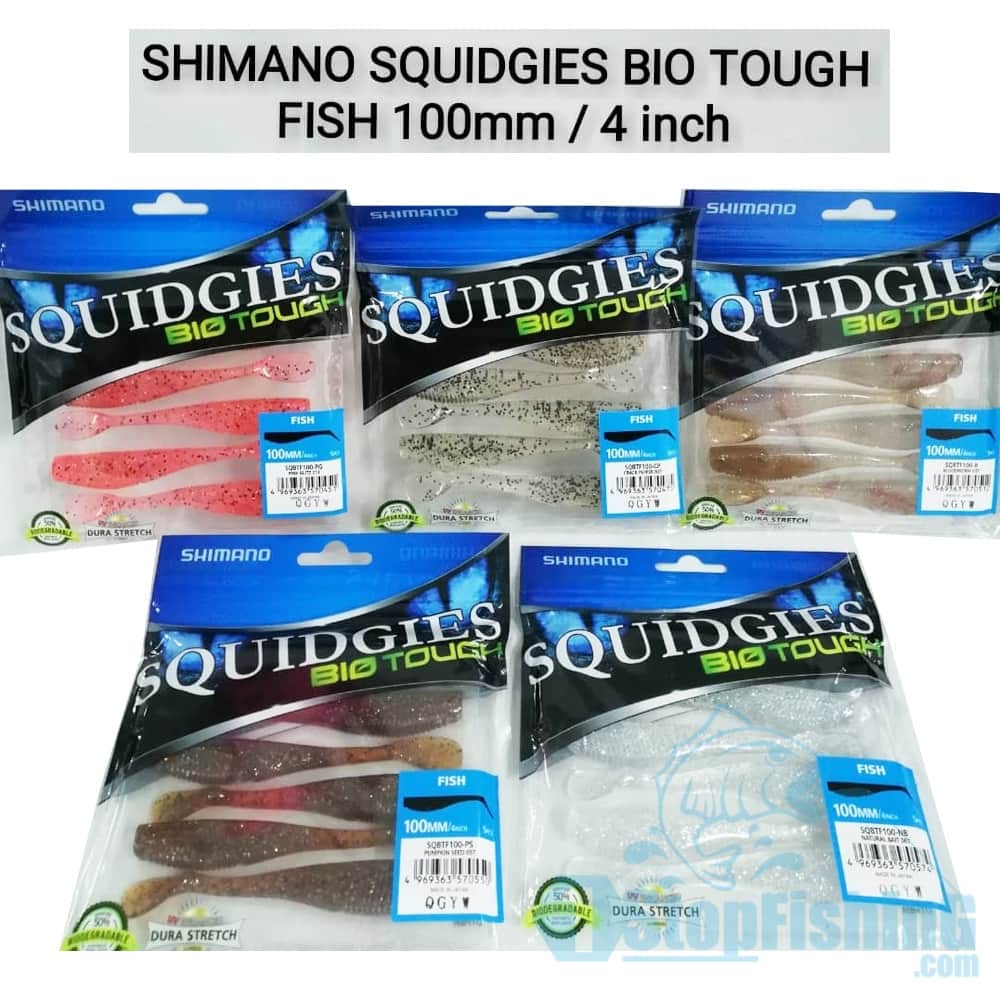 LURE,SHIMANO SQUIDGIES BIO TOUGH FISH TYPE SOFT LURE 100MM ( SQBTF100 )