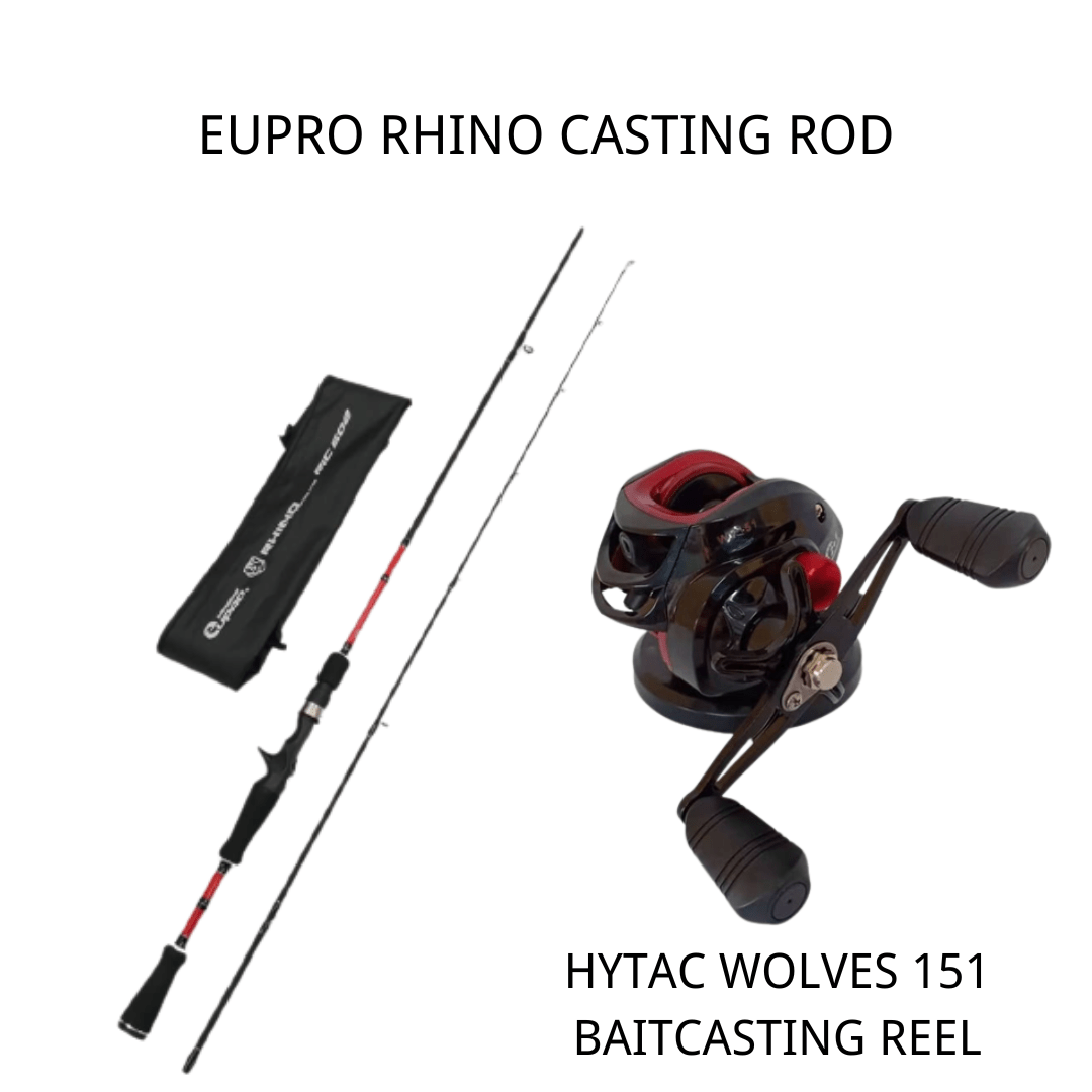 CASTING COMBO SET, EUPRO RHINO CASTING ROD + HYTAC WOLVES 151