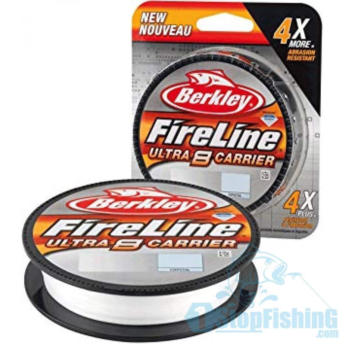 LINE,BERKLEY FIRELINE ULTRA 8 CARRIER BRAIDED CRYSTAL 125YDS - 1StopFishing