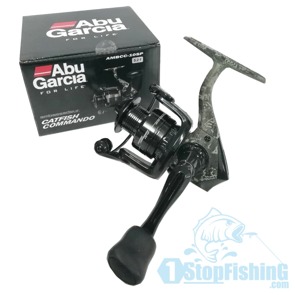 Abu Garcia Catfish Commando Fishing Rod and Reel Combo, 7 Feet, Medium Heavy  Power, Black: Buy Online at Best Price in UAE 