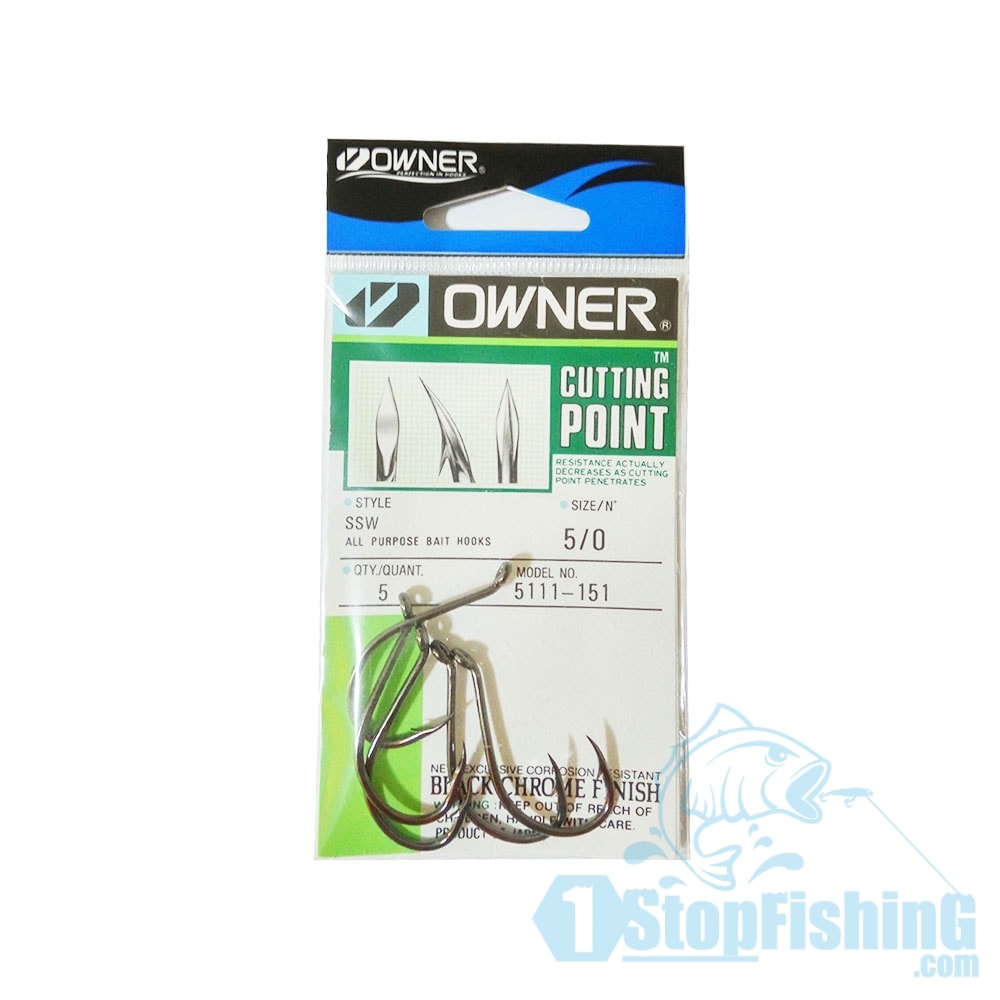 HOOK, OWNER SSW WITH CUTTING POINT 5111 - 1StopFishing