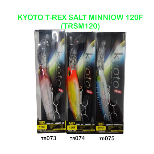 LURE, KYOTO T-REX SALT MINNIOW 120F (TRSM120) - 1StopFishing