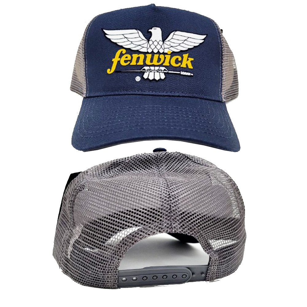 Vintage Fenwick Eagle Fly Fishing Rods Reel Mesh Trucker Snapback Cap Hat  OSFA