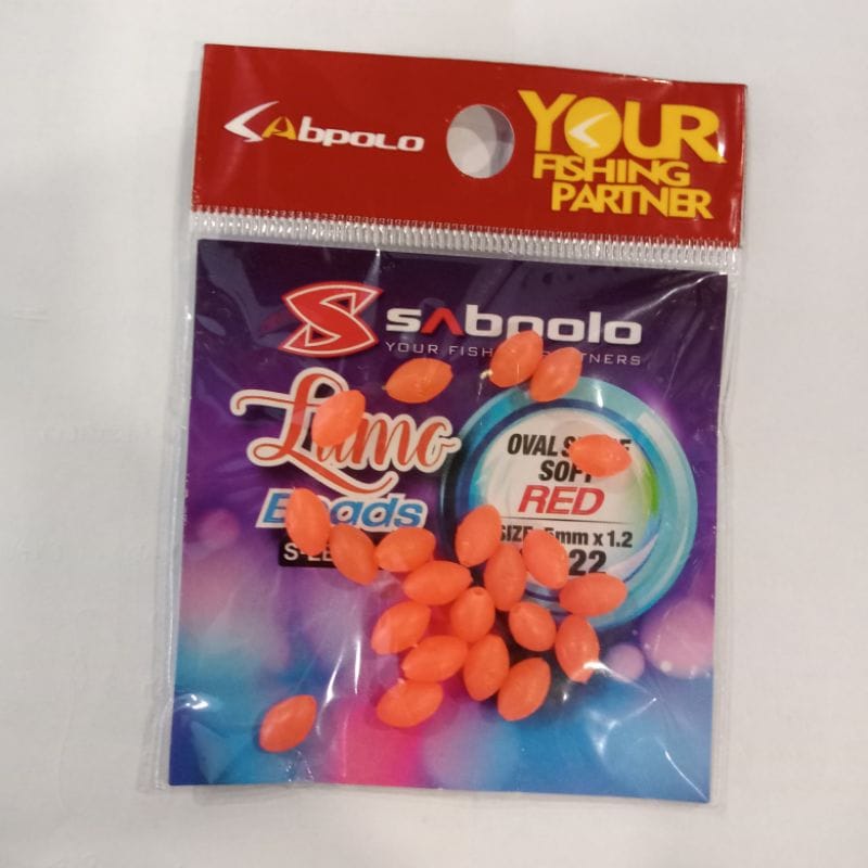 SABPOLO LUMO BEADS OVAL (SOFT)#RED S-LBOS - Image 2