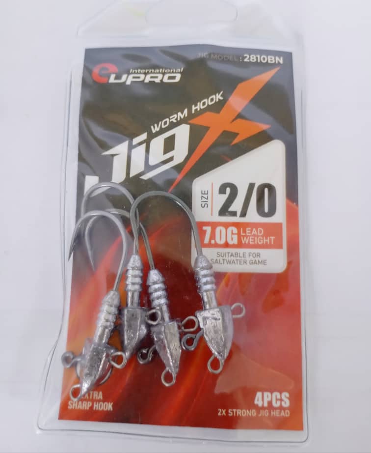 HOOK, EUPRO WORM HOOK JIG X 2810BN