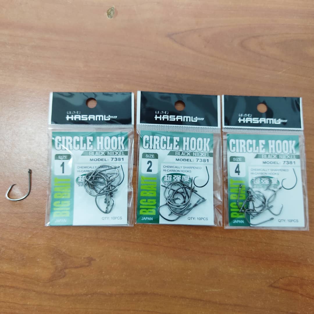 HOOK,HASAMU CIRCLE BLACK NICKEL HOOK 7381