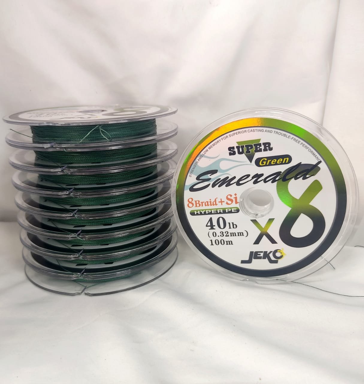 JEKO EMERALD BRAIDED LINE X8 100M (GREEN)