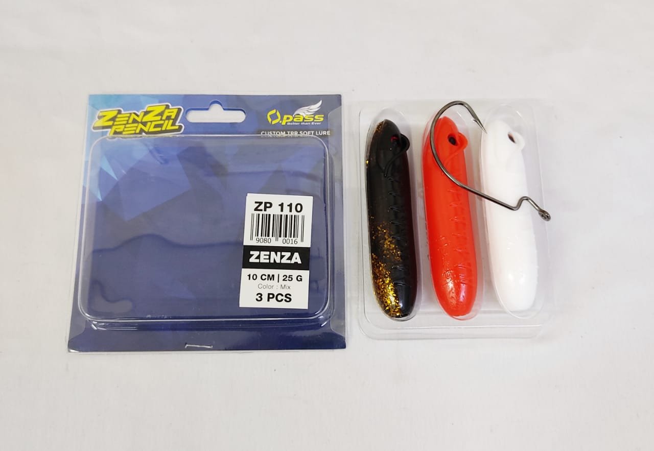 OPASS ZENZA PENCIL SOFT BAIT ZP110 (FREE 2PCS WORM HOOK)
